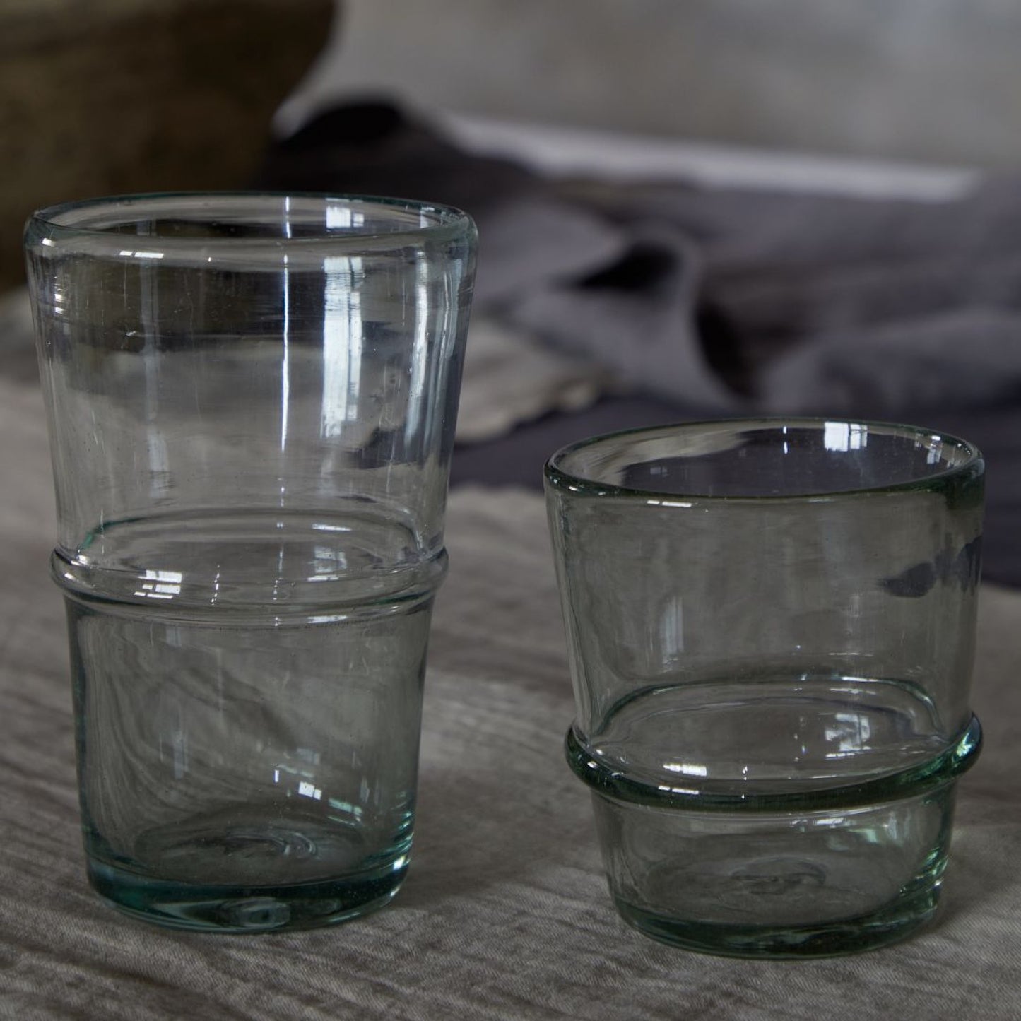 Marisa Costa Nova Recycled Glass Tall Tumblers / Highballs - Set 6