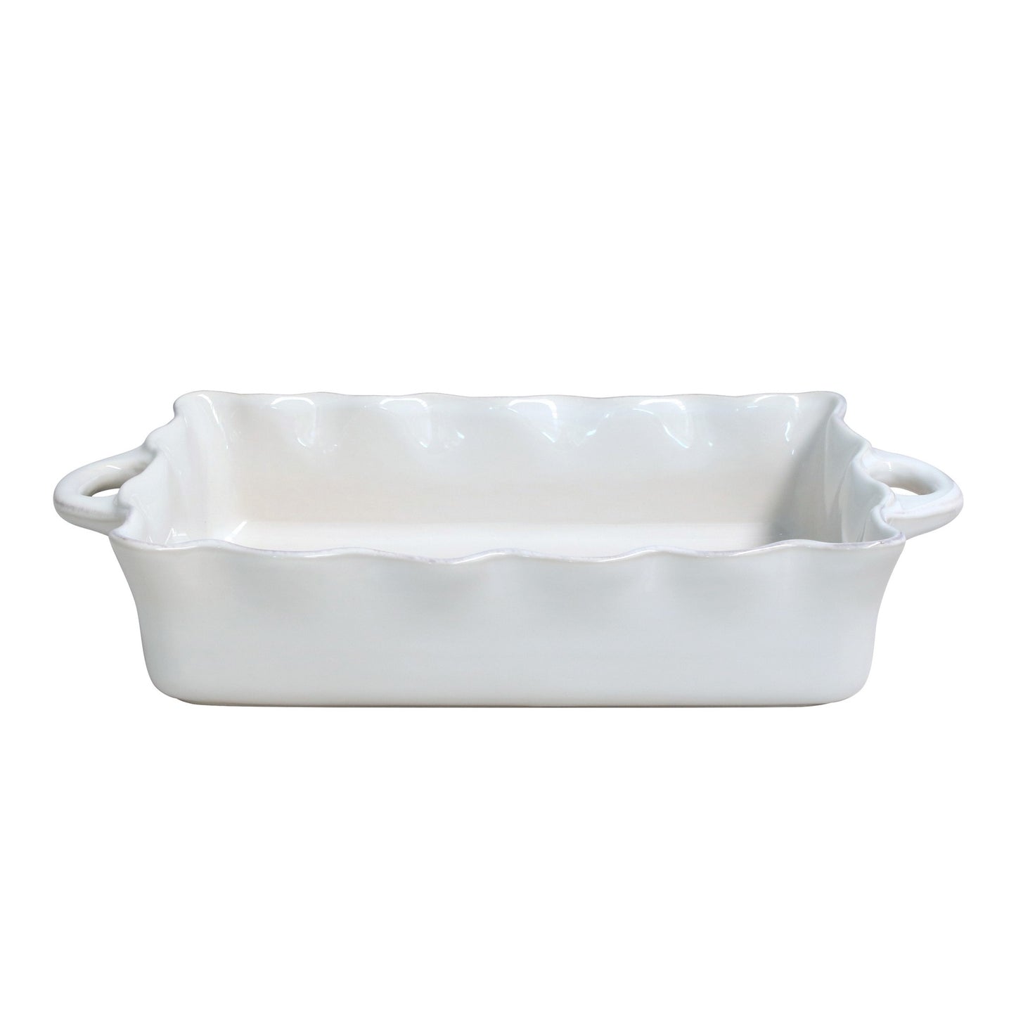 Cook & Host Costa Nova Rectangular Stoneware Baker White - 17.25" x 10.25" H3.5"