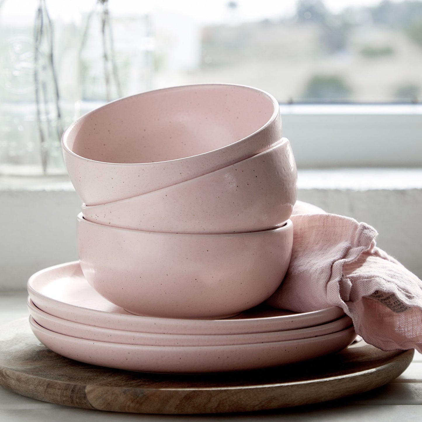 Pacifica Costa Nova Soup / Cereal Bowl Blush - Set of 4