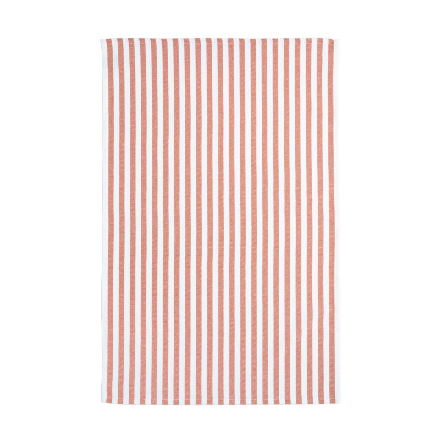 Kitchen Towel Stripes 100% Cotton Captain Orange - Set of 4