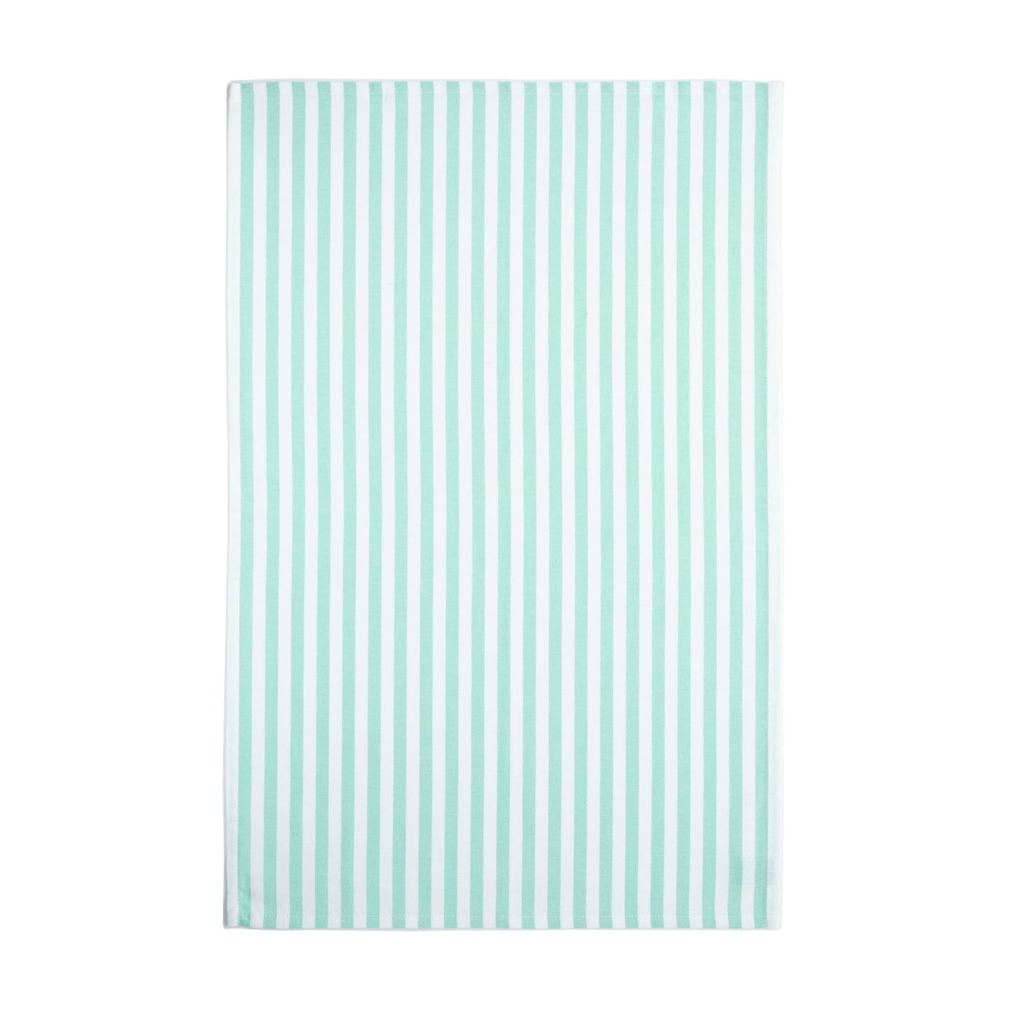 Kitchen Towel Stripes 100% Cotton Captain Aqua - Set of 4