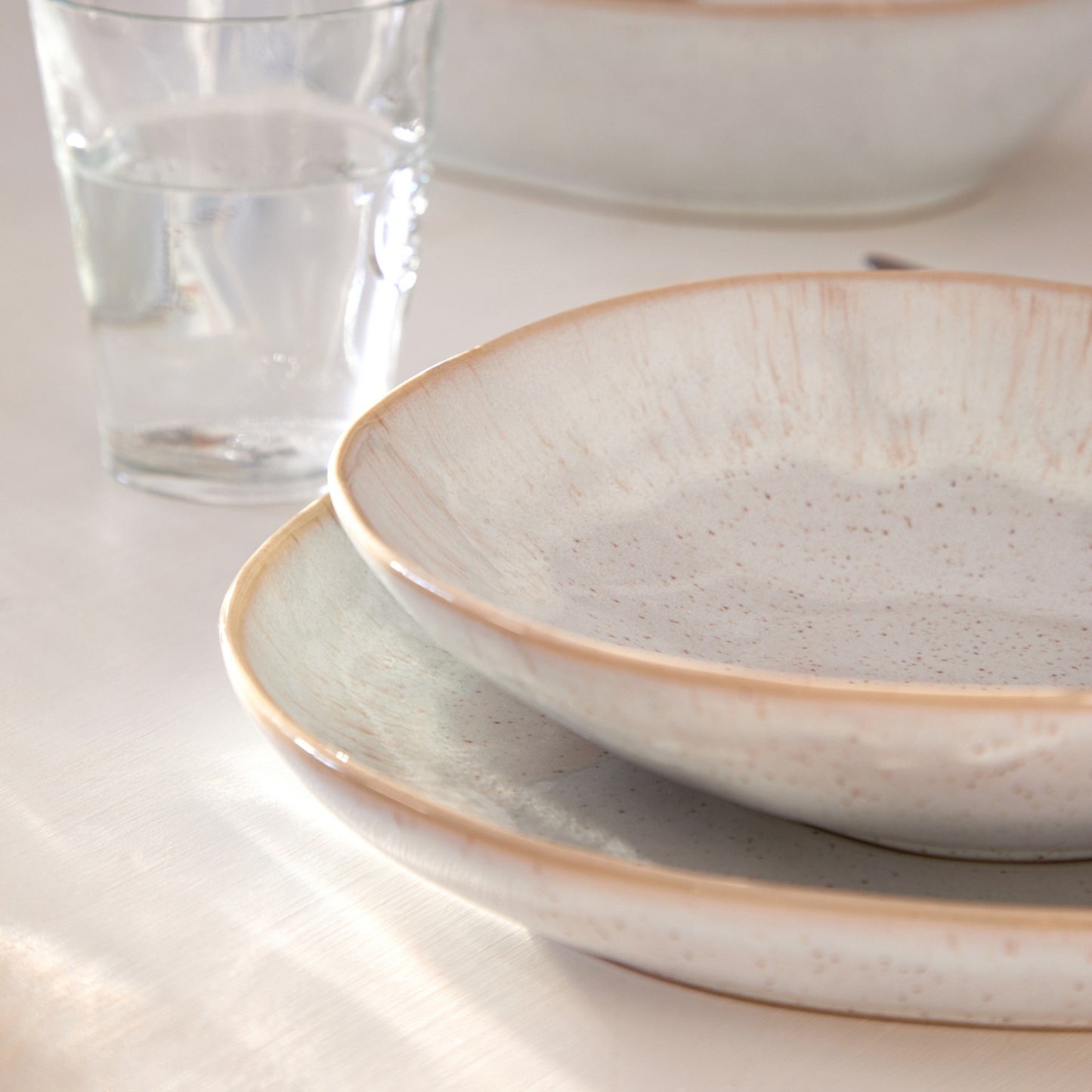 Eivissa Costa Nova Pasta Bowl - Sand Beige - Set of 4