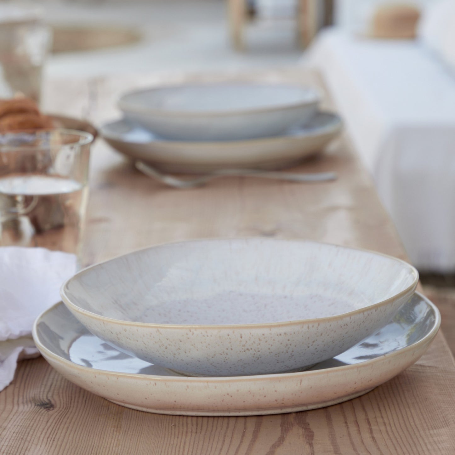 Eivissa Costa Nova 3 Piece Place Dinner Setting - Sand Beige