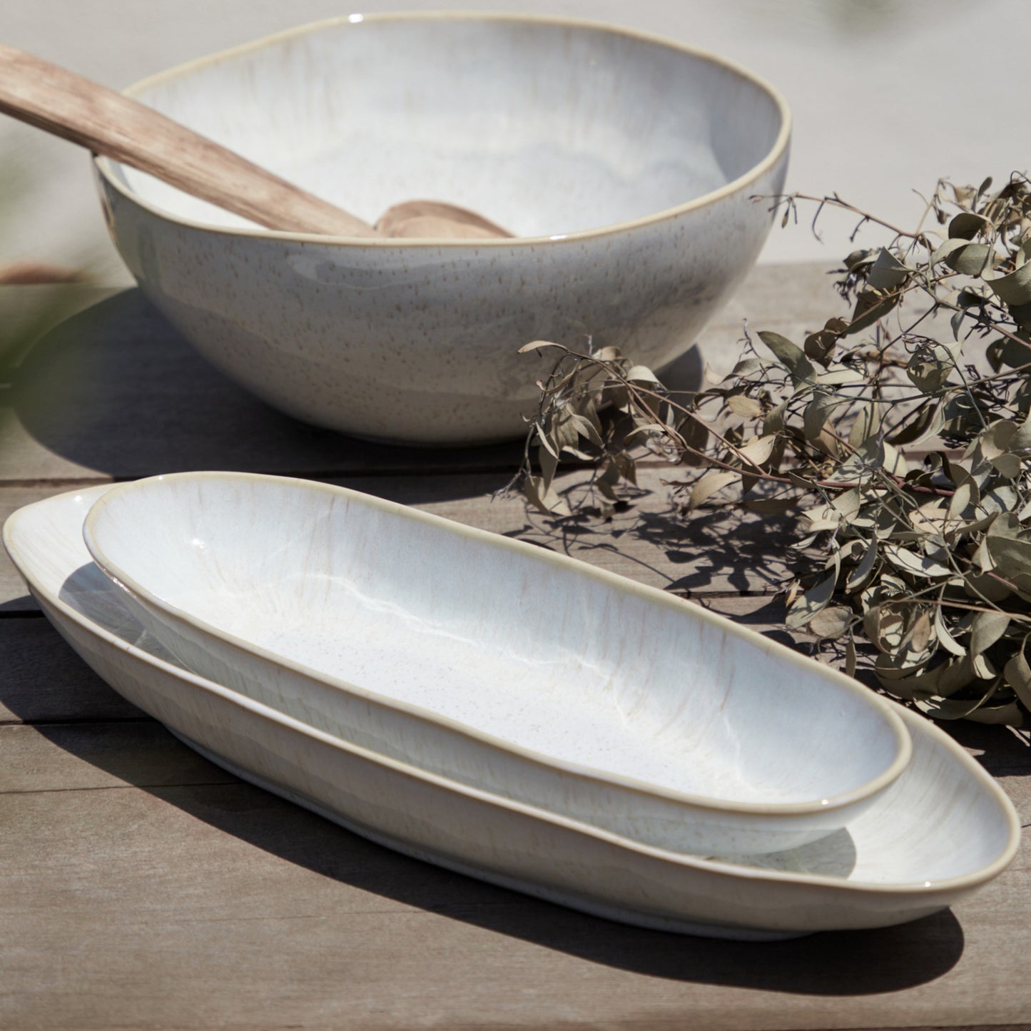 Eivissa Costa Nova Serving Bowl - Sand Beige