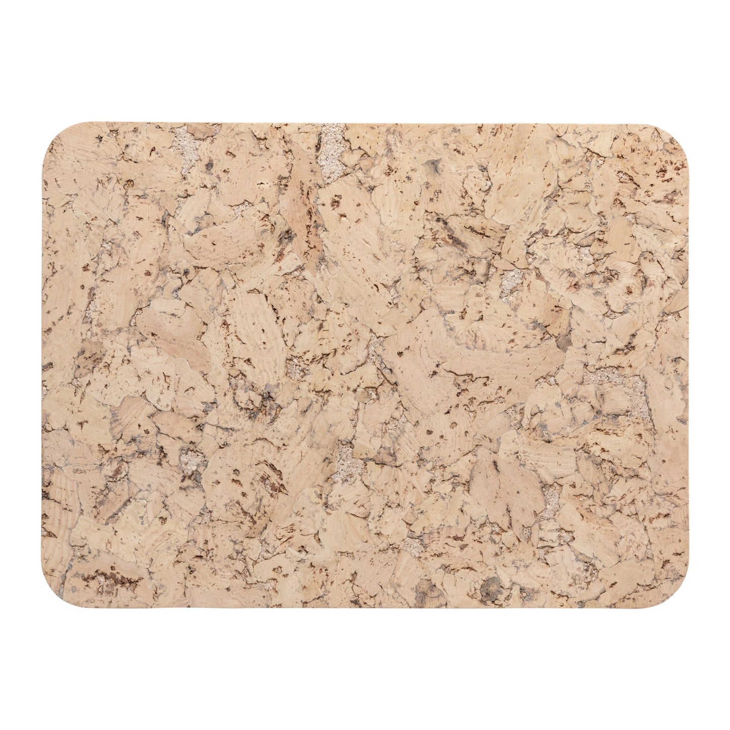 Handmade Rectangular Placemats Cork White Natural - Set of 4