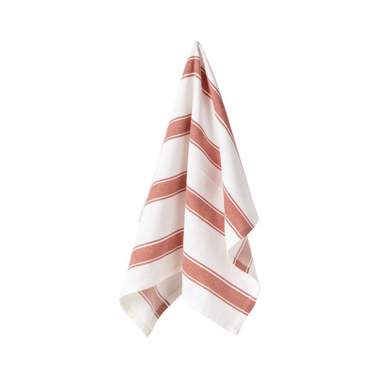 Kitchen Towel Stripes 100% Cotton Cinnamon - Set of 4