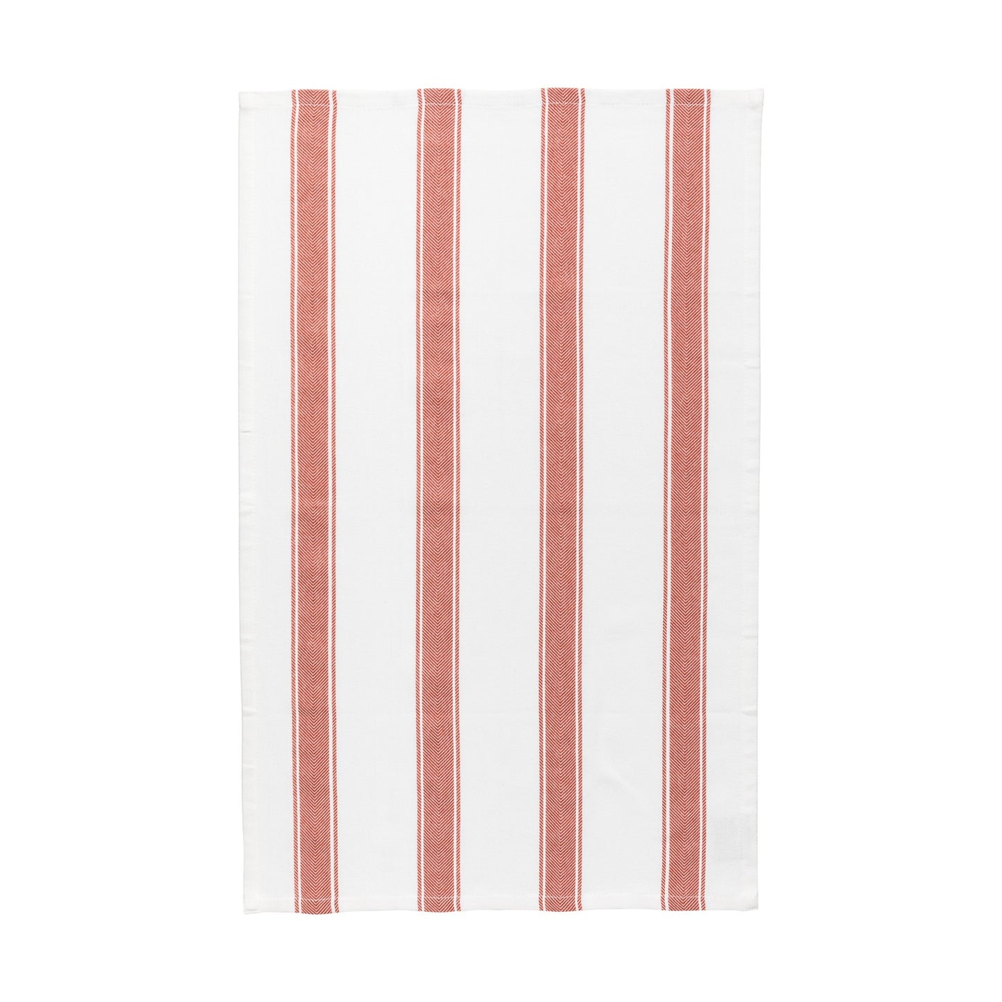 Kitchen Towel Stripes 100% Cotton Cinnamon - Set of 4