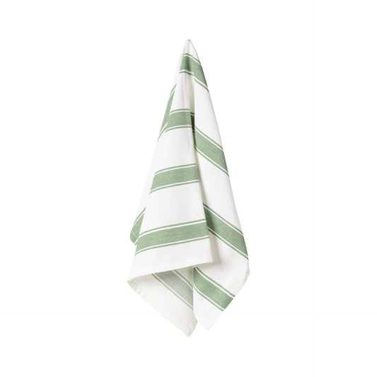 Kitchen Towel Stripes 100% Cotton Rosemary - Set of 4