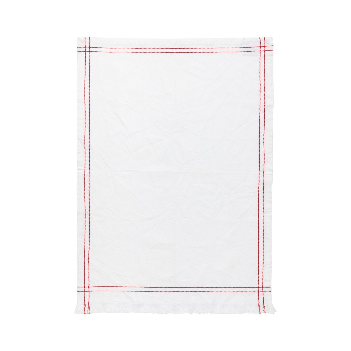 Kitchen Towel Embroidered 100% Cotton Red - 27.5'' x 19.75'' - Set of 4