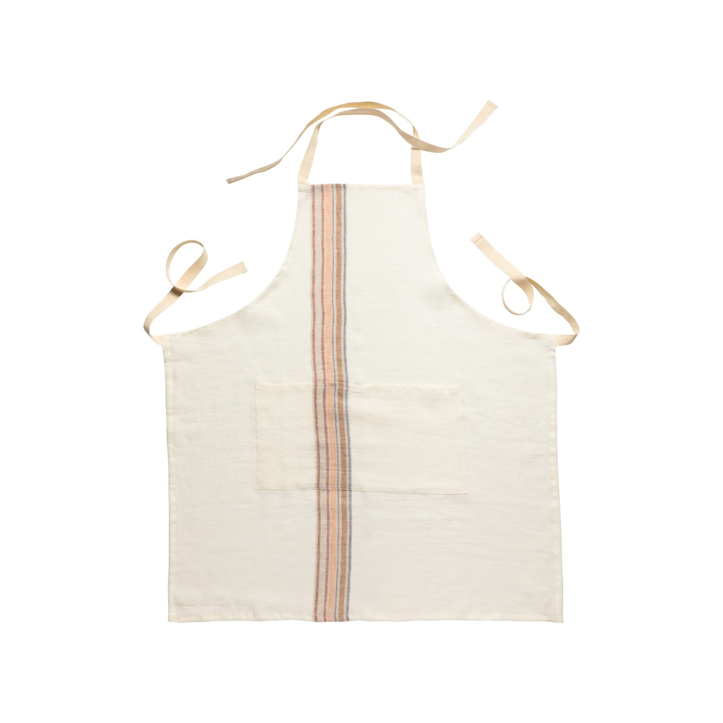 Kitchen Apron 100% Linen Caramel Cream