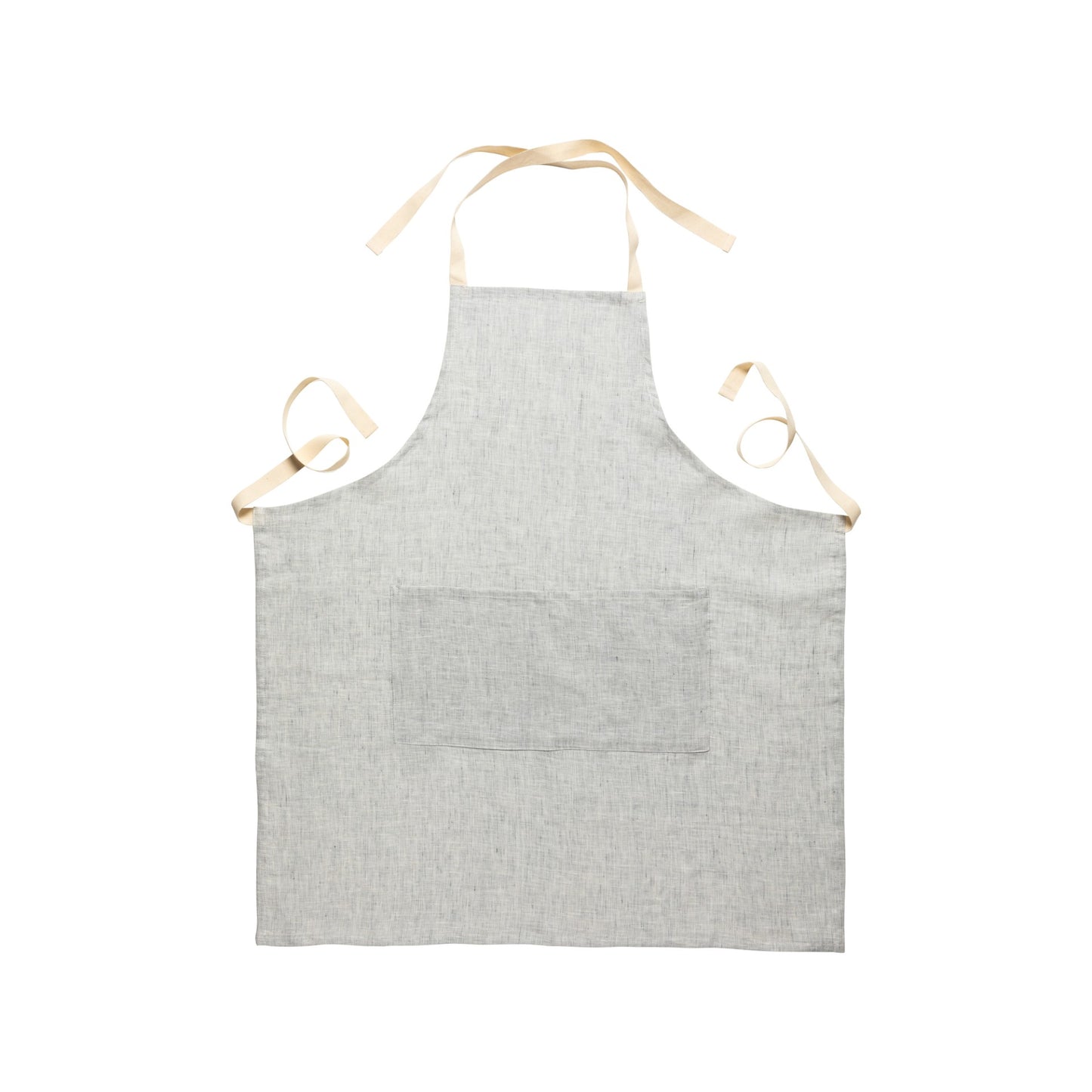 Kitchen Apron 100% Linen Light Blue