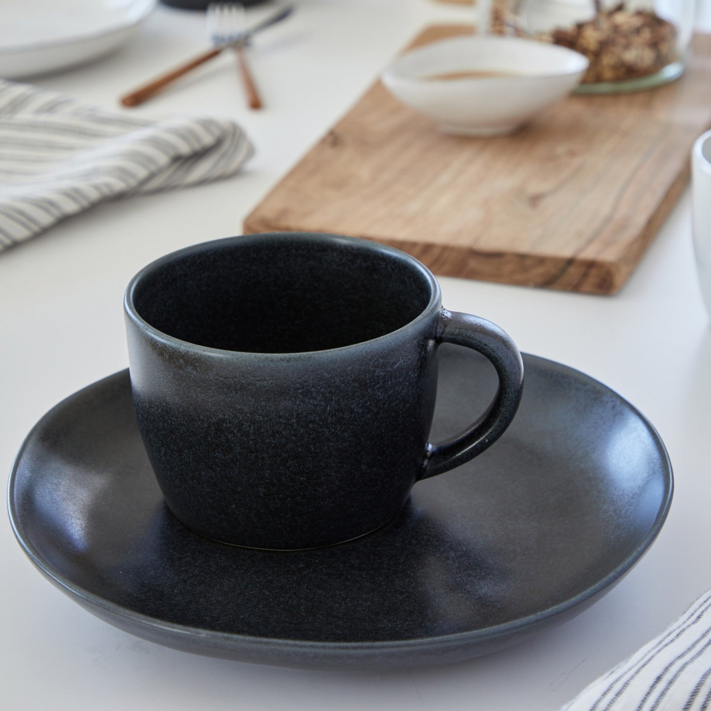 Livia Costa Nova Mugs - Matte Black - Set of 4