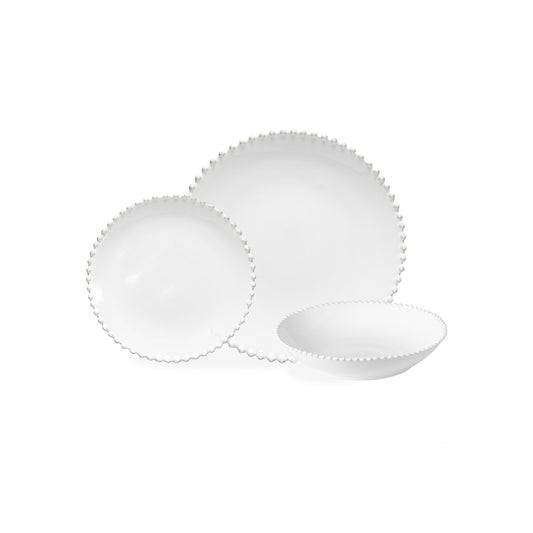 Pearl Costa Nova 12 Piece Place Dinnerware Setting with Pasta Bowl