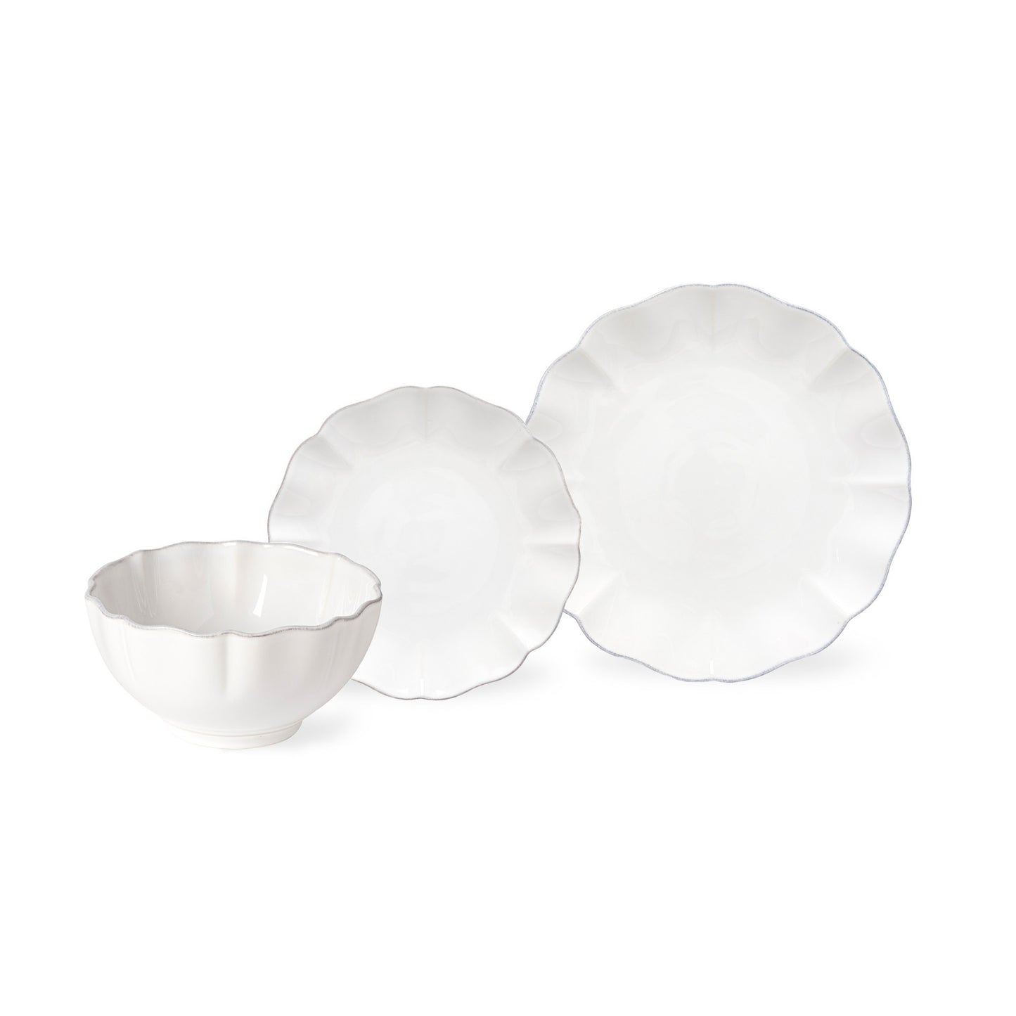 Rosa Costa Nova 12 Piece Place Dinnerware Setting with Cereal Bowl