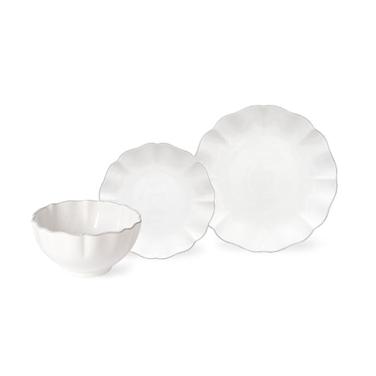 Rosa Costa Nova 12 Piece Place Dinnerware Setting with Cereal Bowl