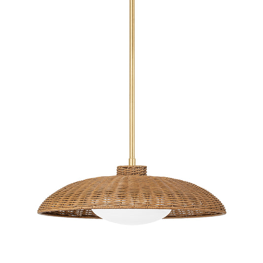 Delaney Rattan Pendant Small