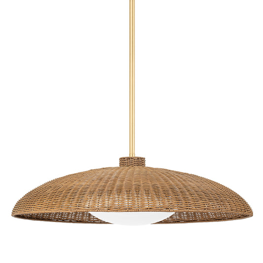 Delaney Rattan Pendant Large