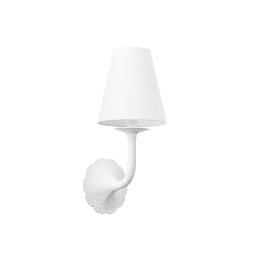 Hannah Bloom Wall Sconce White