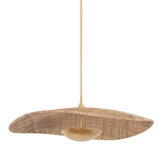 The Bethel Woven Rattan Pendant Small