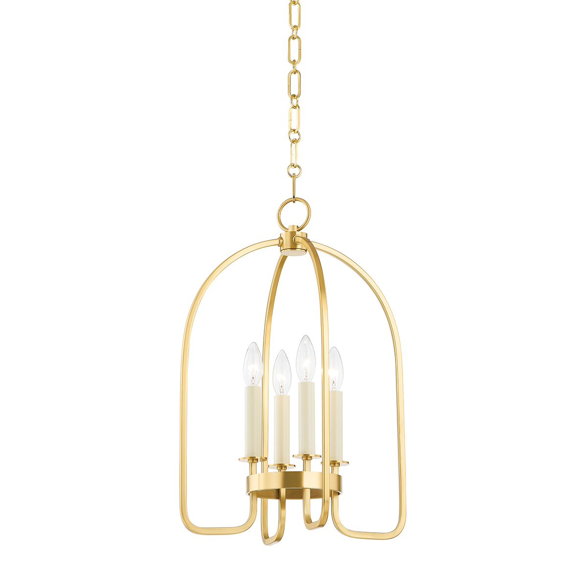 Avila Aged Brass Lantern Pendant Small