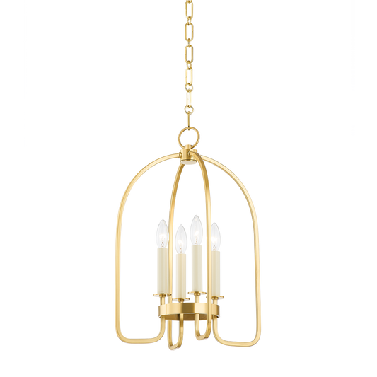 Avila Aged Brass Lantern Pendant Small