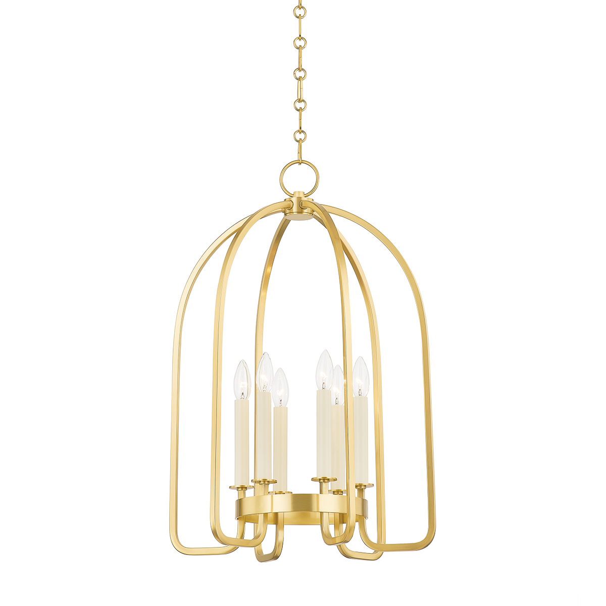 Avila Aged Brass Lantern Pendant Large