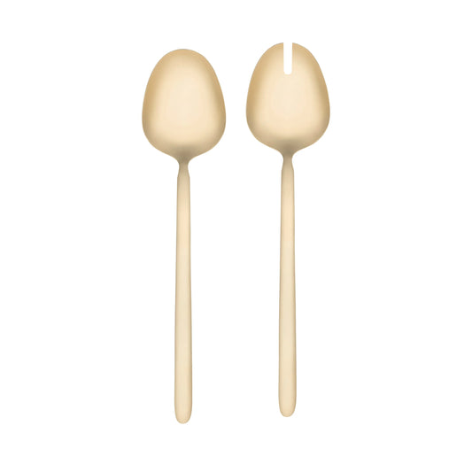 STELLA Salad Servers - PVD Coated Stainless Steel GOLD