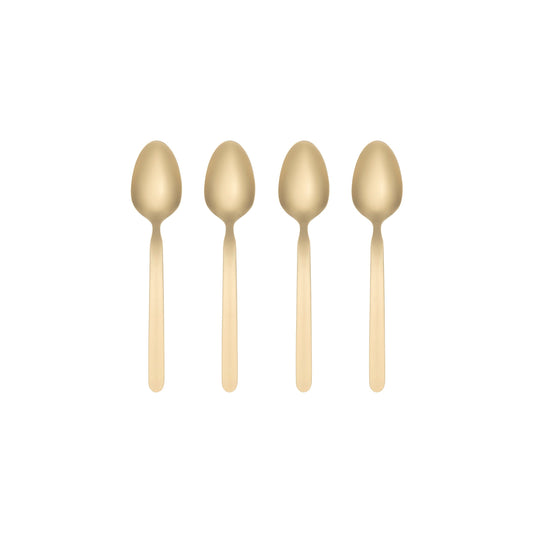 STELLA Espresso Spoons - Set Of 4 - PVD Coated Stainless Steel GOLD