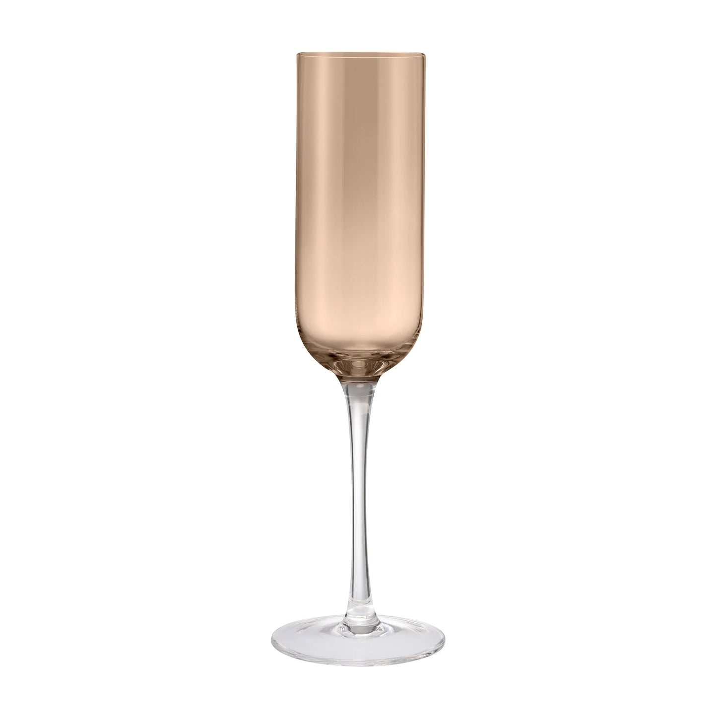 FUUMI Caramel Colored Champagne Glasses - 7.4 Ounce - Set of 4