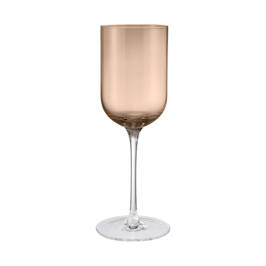 FUUMI Caramel Colored White Wine Glasses - 10.5 Ounce - Set of 4