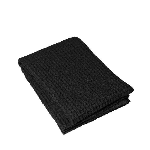 Waffle Jumbo  Bath Towel Black - 28" X 55"