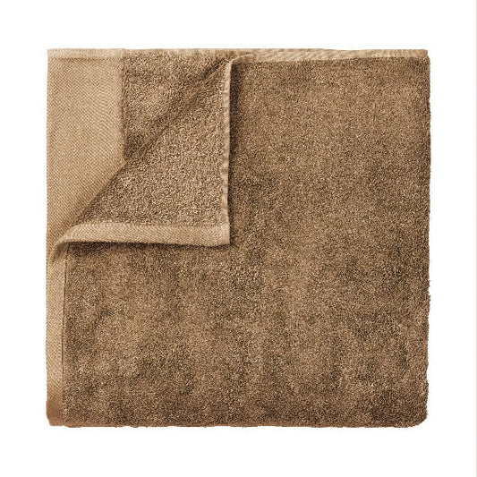 RIVA Organic Terry Hand Towel 12" X 20" Tan - 2 Pack