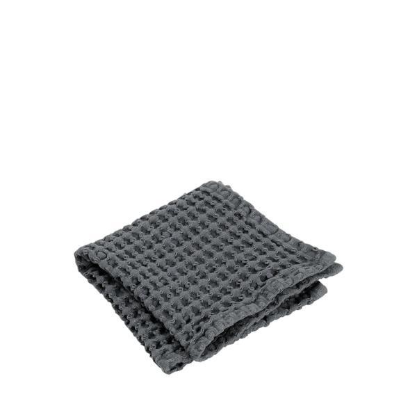 Waffle Bathroom Washcloth Charcoal - 12" X 12" - Set Of 2