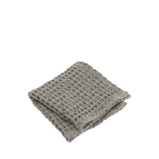 Waffle Bathroom Washcloth Taupe - 12" X 12" - Set Of 2