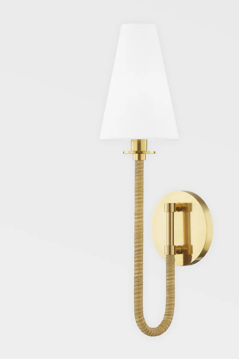 Rosalie Coastal Brass Wall Sconce