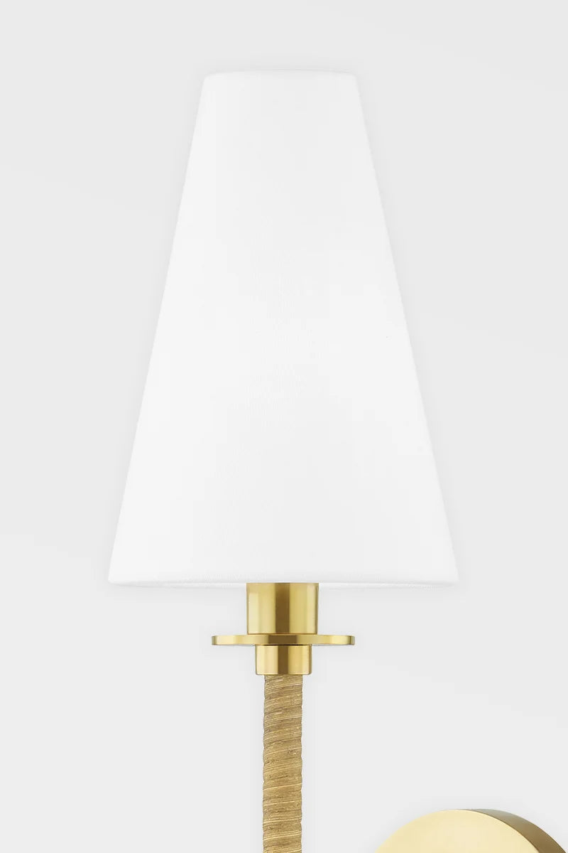 Rosalie Coastal Brass Wall Sconce