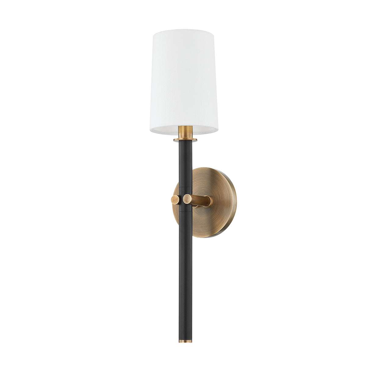 Tuxedo Brass + Black Wall Sconce