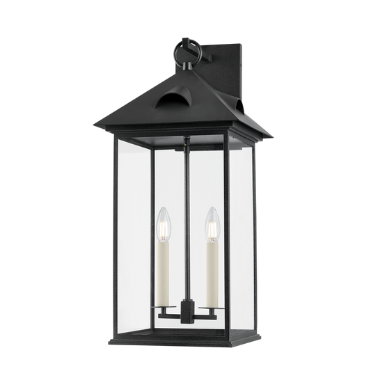 Cobblestone Outdoor Lantern Wall Sconce Medium