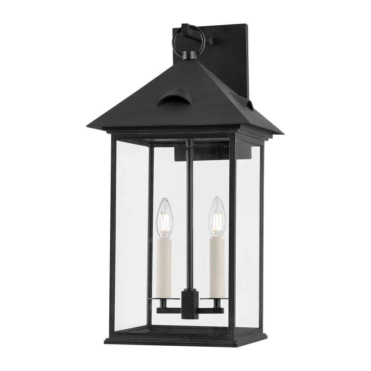 Cobblestone Outdoor Lantern Wall Sconce Large