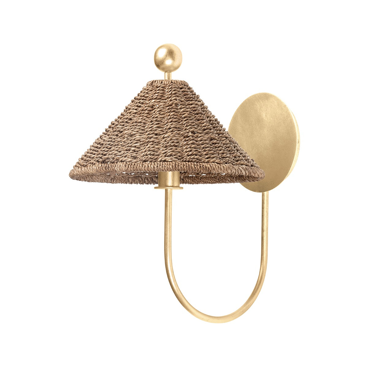 Surfside Woven Brass Wall Sconce