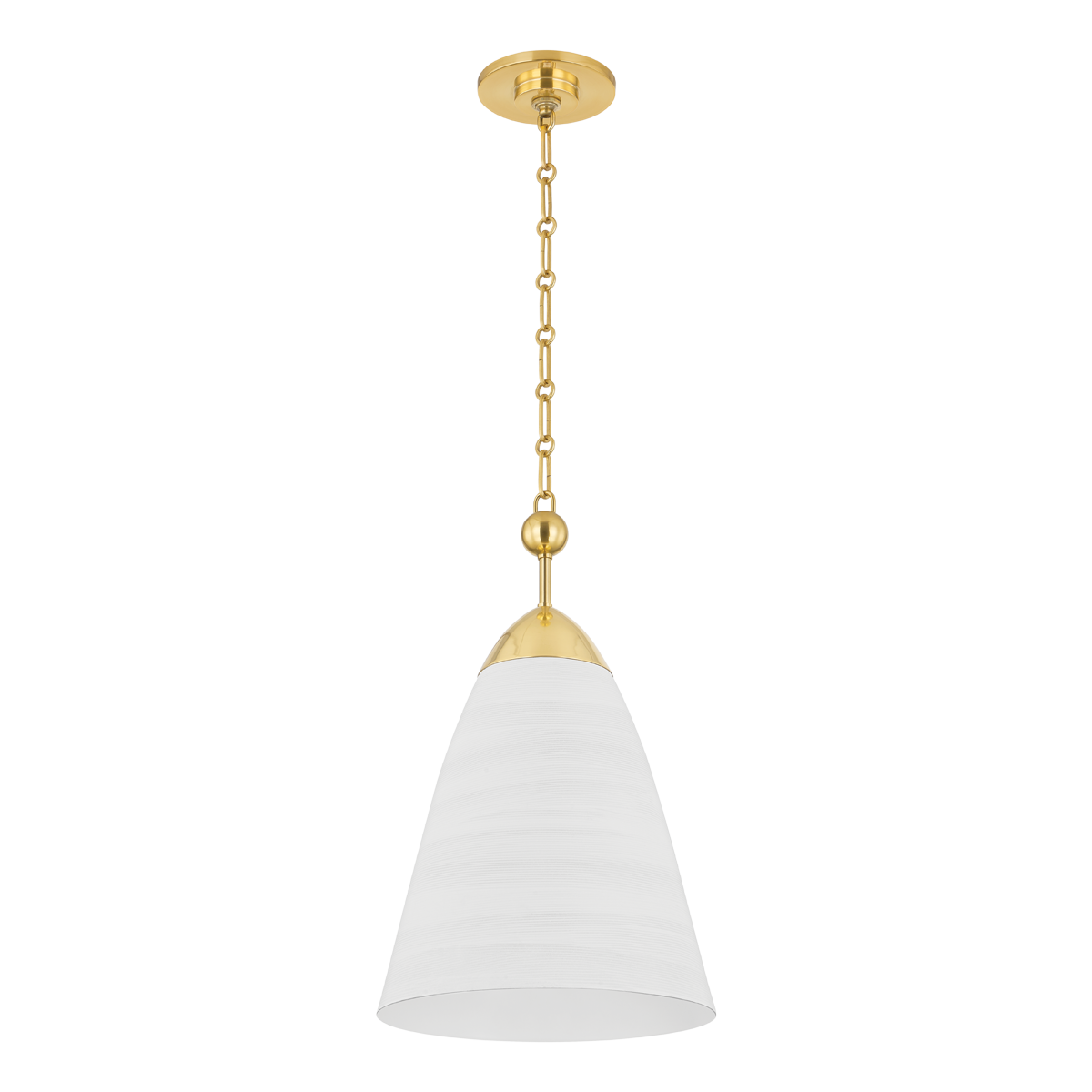 Bells White Plaster Pendant Small