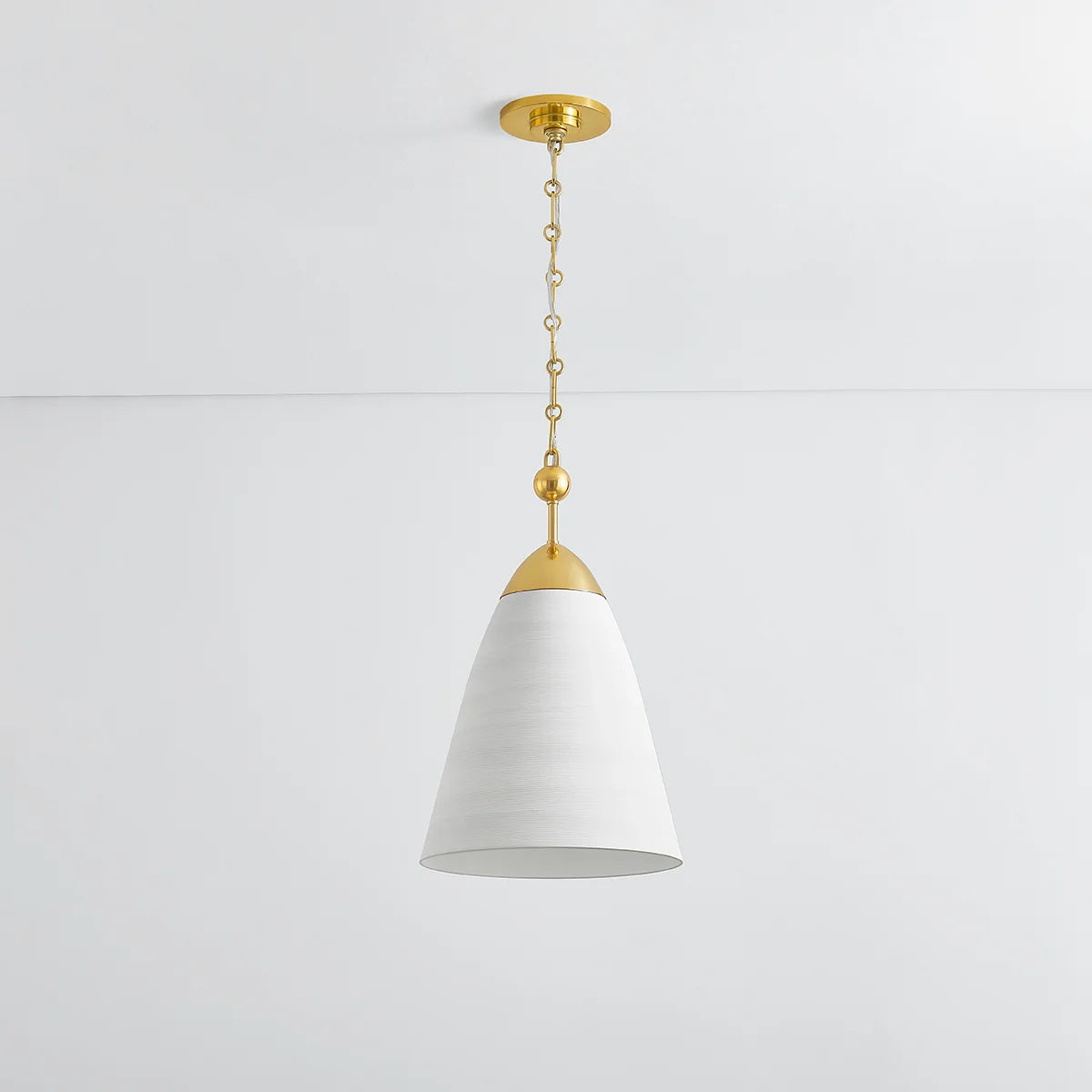 Bells White Plaster Pendant Small