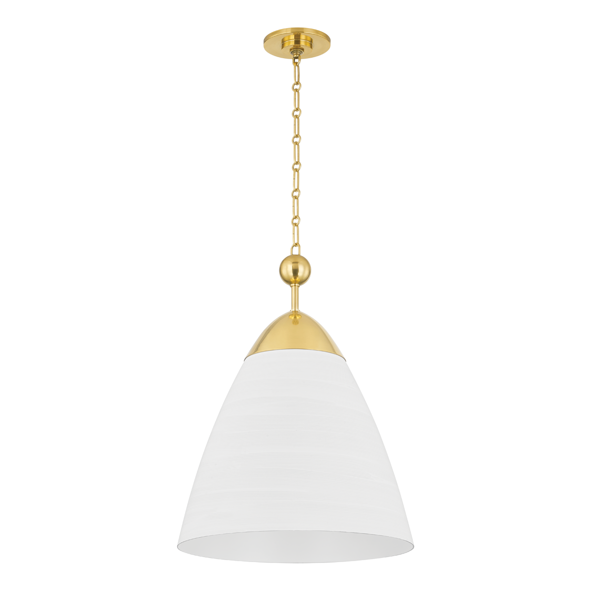 Bells White Plaster Pendant Medium