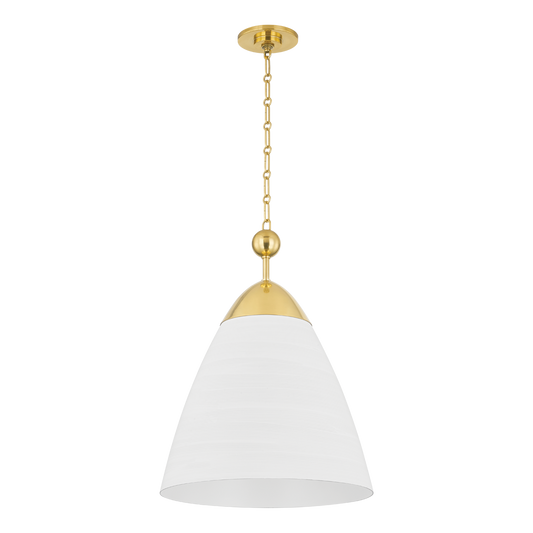 Bells White Plaster Pendant Medium