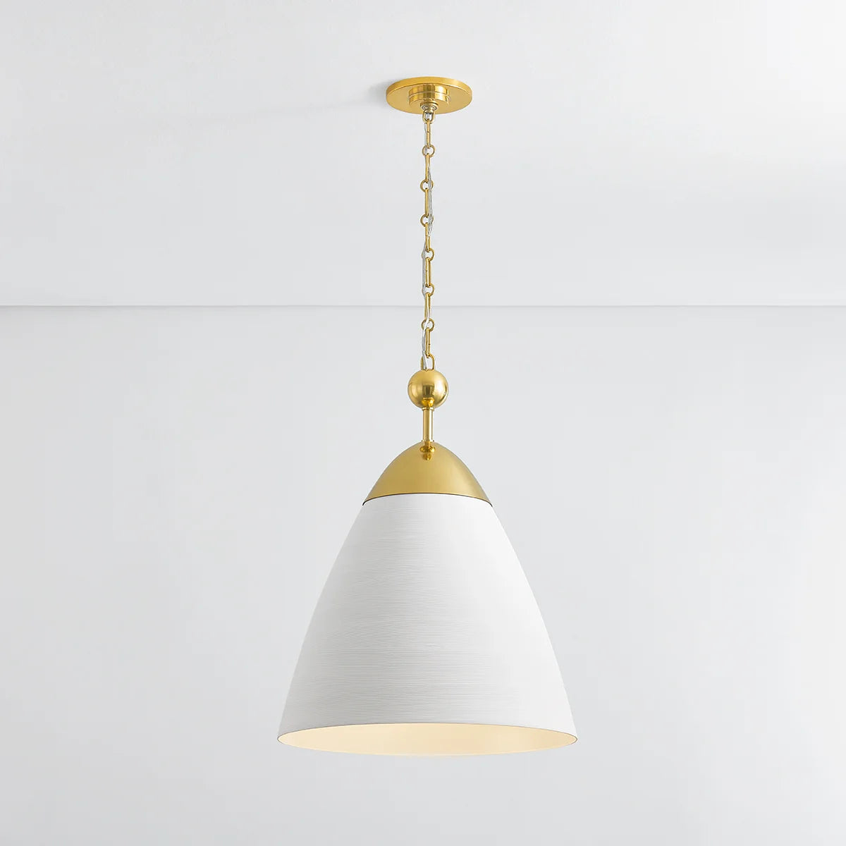 Bells White Plaster Pendant Medium