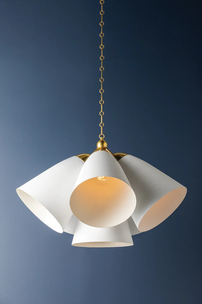 Bells White Plaster Pendant