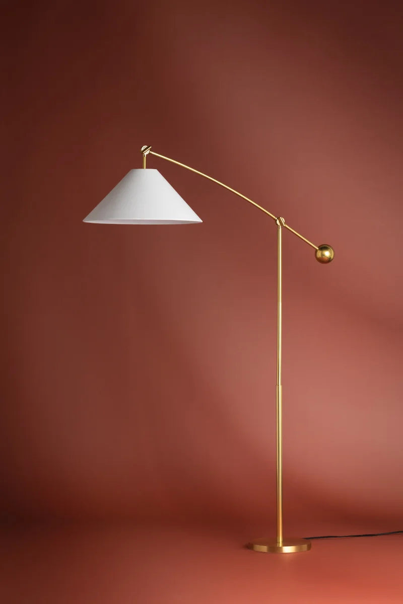 Byrd Brass Floor Lamp