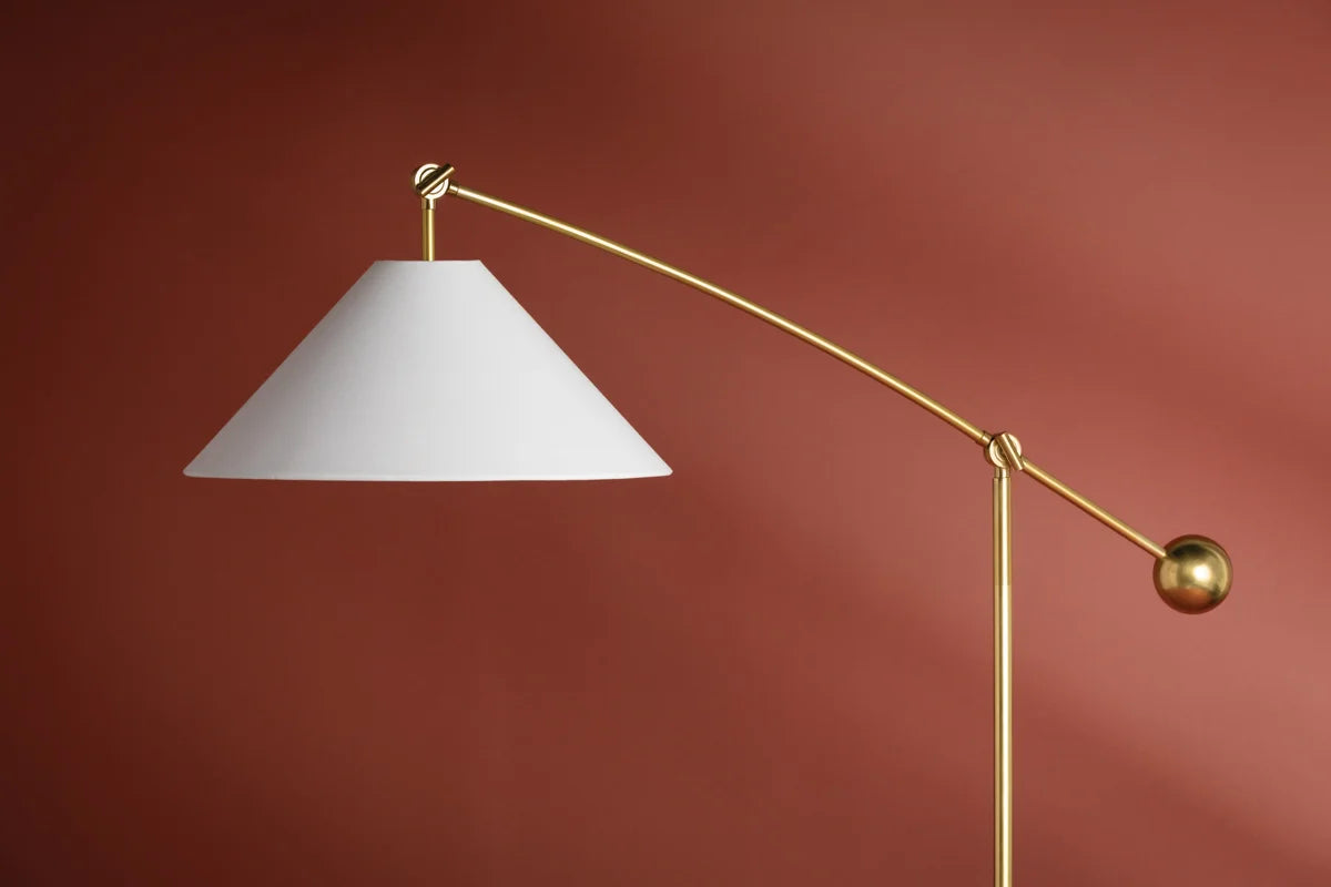 Byrd Brass Floor Lamp