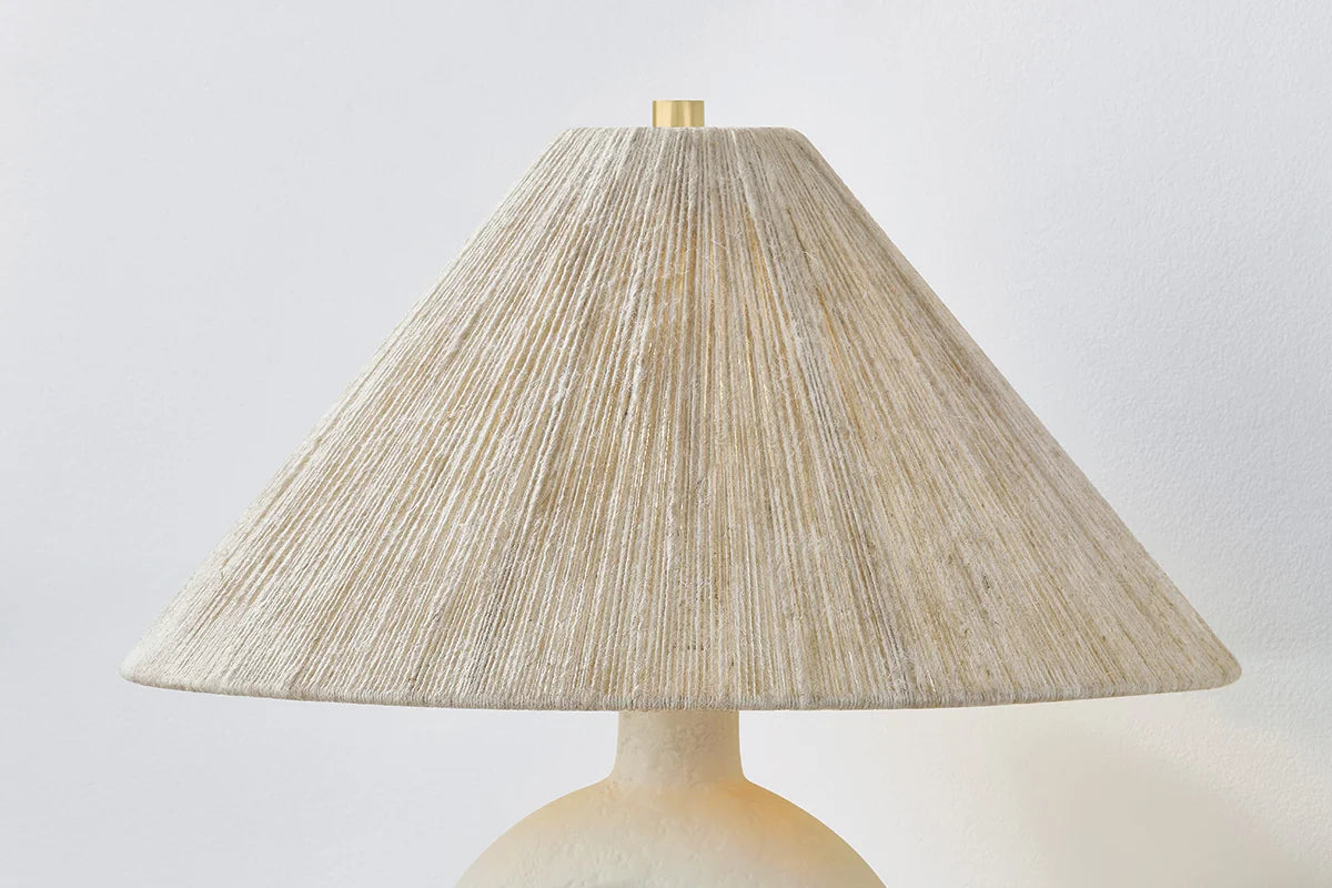 Bali Jute Textured Cement Table Lamp