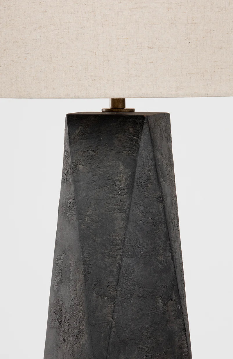 Laguna Black Stone Table Lamp